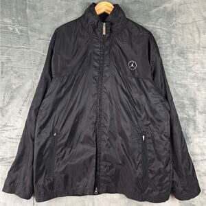 Nike Air‎ Jordan Jacket XL Black Bomber Windbreaker Jumpman Athleisure Athletic